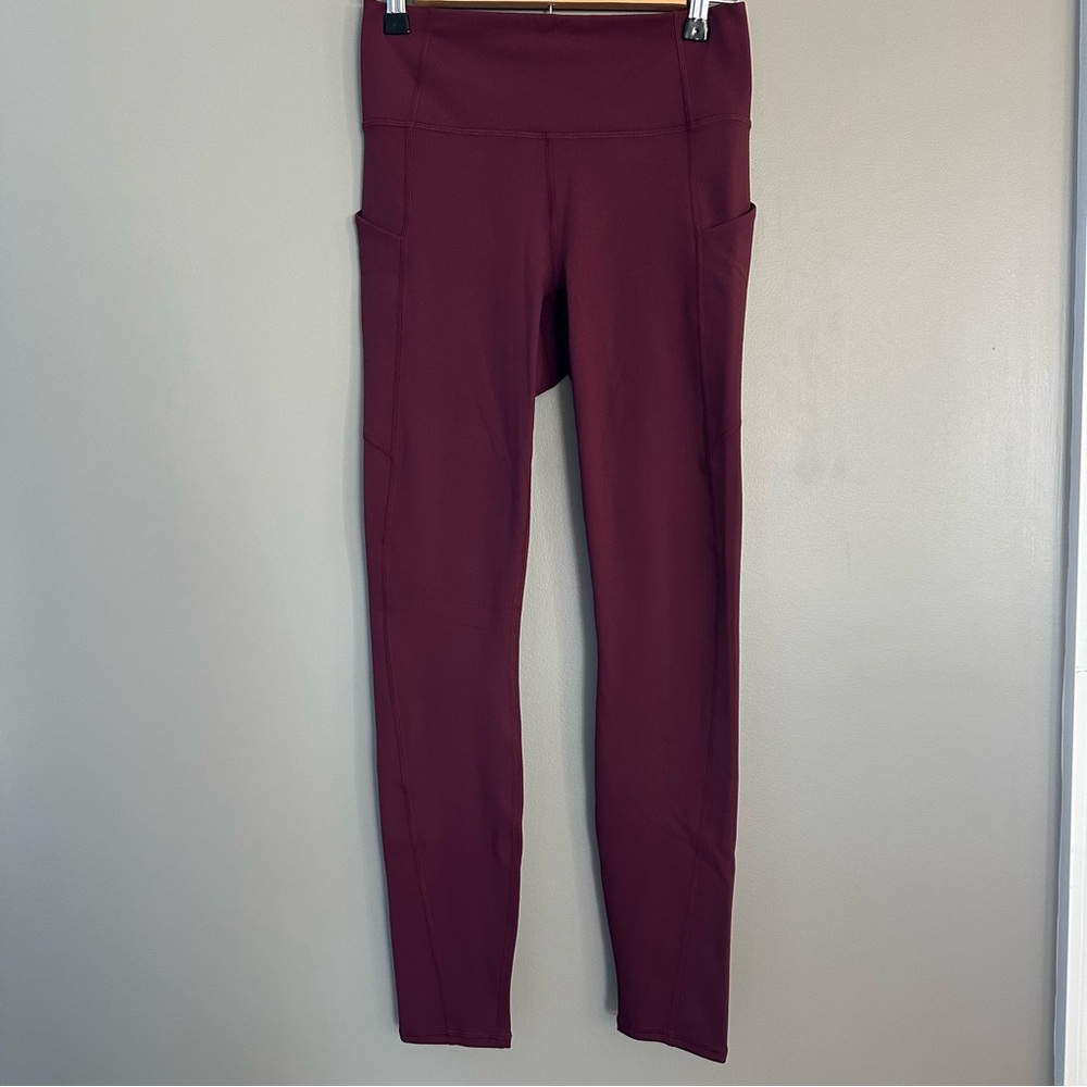 Fabletics Oasis PureLuxe High-Waisted Legging 7/8 Small Merlot NWT